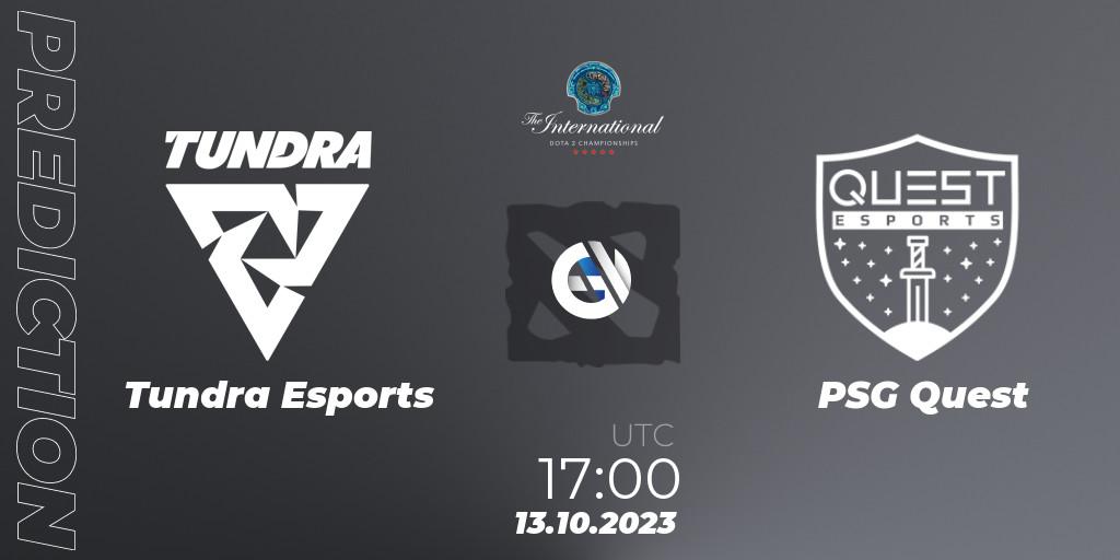 Tundra Esports vs PSG Quest: Match Prediction. 13.10.23, Dota 2, The International 2023 - Group Stage