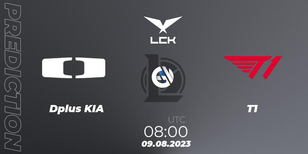 Dplus KIA vs T1: Match Prediction. 09.08.23, LoL, LCK Summer 2023 - Playoffs