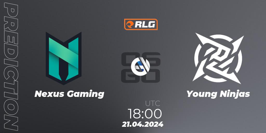 Nexus Gaming vs Young Ninjas: Match Prediction. 21.04.24, CS2 (CS:GO), RES European Series #2