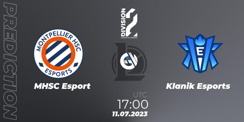 MHSC Esport vs Klanik Esports: Match Prediction. 11.07.23, LoL, LFL Division 2 Summer 2023 - Group Stage