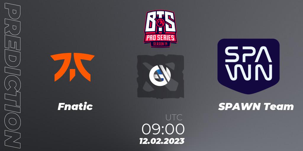 Fnatic vs SPAWN Team: Match Prediction. 13.02.23, Dota 2, BTS Pro Series Season 14: Southeast Asia