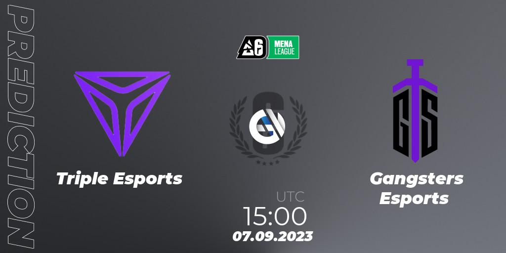 Triple Esports vs Gangsters Esports: Match Prediction. 07.09.2023 at 15:00, Rainbow Six, MENA League 2023 - Stage 2