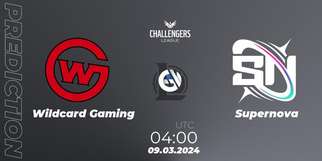 Wildcard Gaming vs Supernova: Match Prediction. 09.03.24, LoL, NACL 2024 Spring - Group Stage