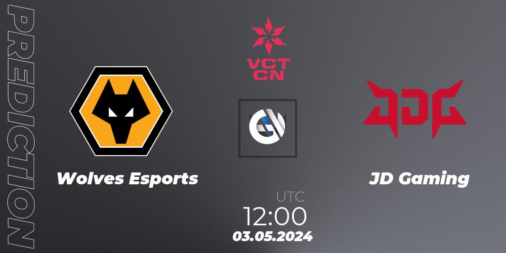 Wolves Esports vs JD Gaming: Match Prediction. 03.05.2024 at 11:10, VALORANT, VALORANT Champions Tour China 2024: Stage 1 - Group Stage