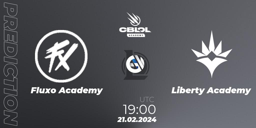 Fluxo Academy vs Liberty Academy: Match Prediction. 21.02.24, LoL, CBLOL Academy Split 1 2024