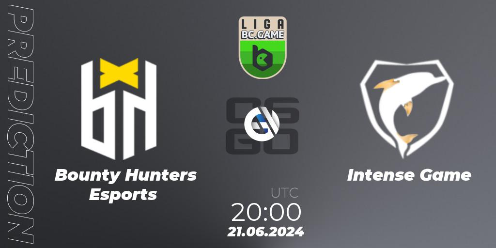 Bounty Hunters Esports vs Intense Game: Match Prediction. 21.06.2024 at 20:00, Counter-Strike (CS2), Dust2 Brasil Liga Season 3: Division 1