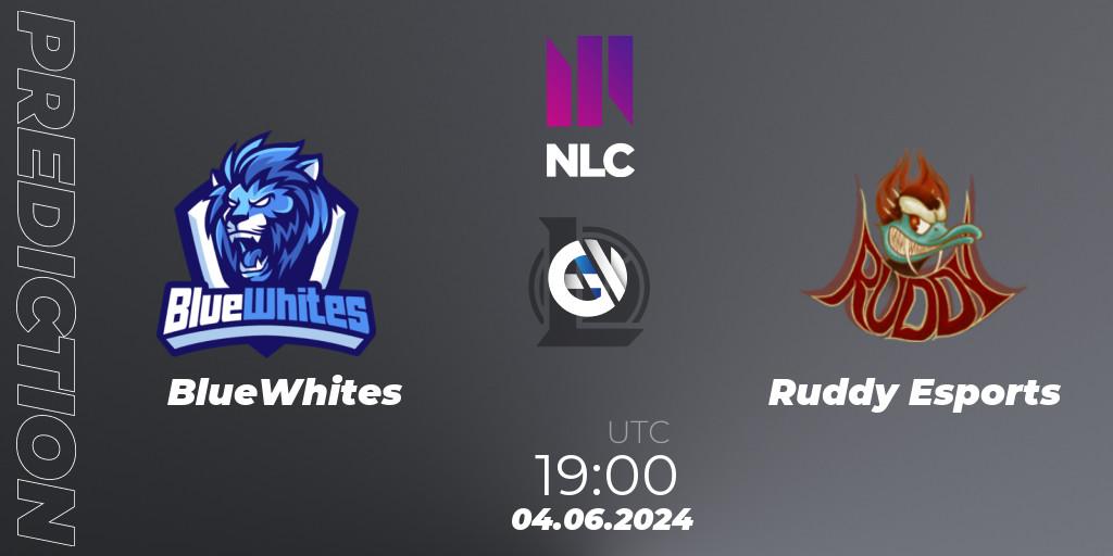 BlueWhites vs Ruddy Esports: Match Prediction. 04.06.2024 at 19:00, LoL, NLC 1st Division Summer 2024