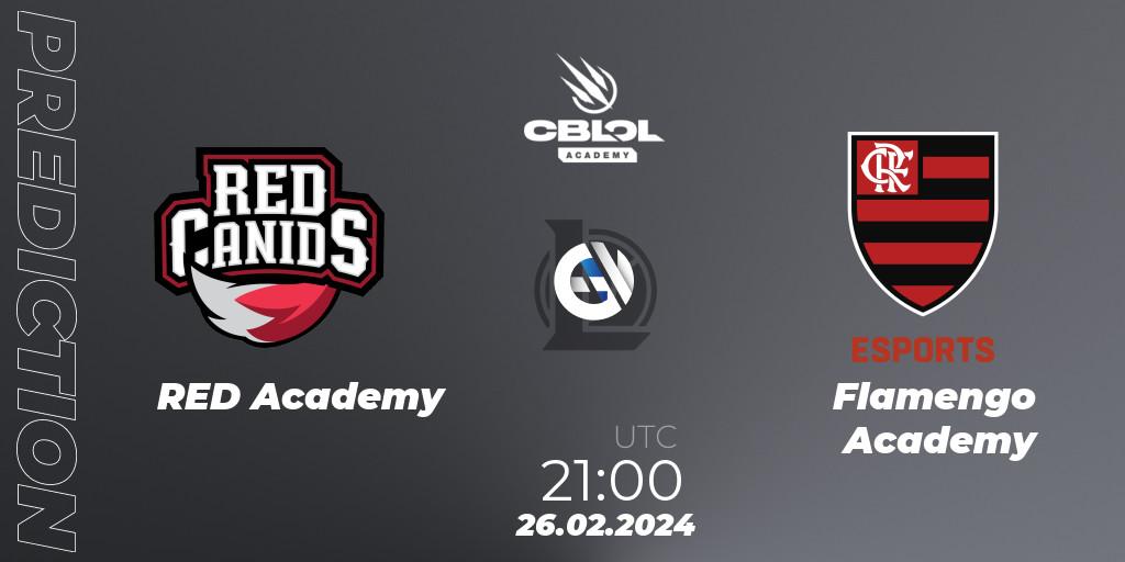 RED Academy vs Flamengo Academy: Match Prediction. 26.02.24, LoL, CBLOL Academy Split 1 2024