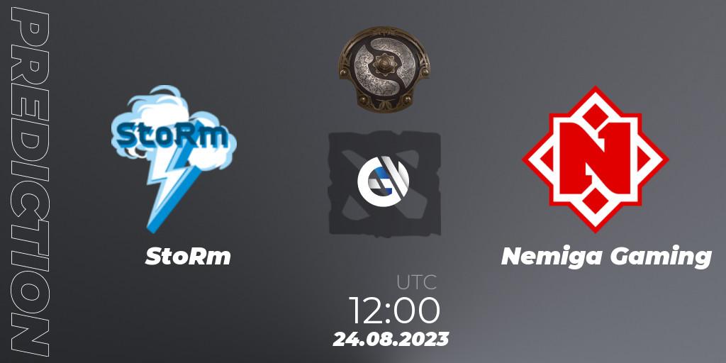 StoRm vs Nemiga Gaming: Match Prediction. 24.08.2023 at 12:07, Dota 2, The International 2023 - Eastern Europe Qualifier