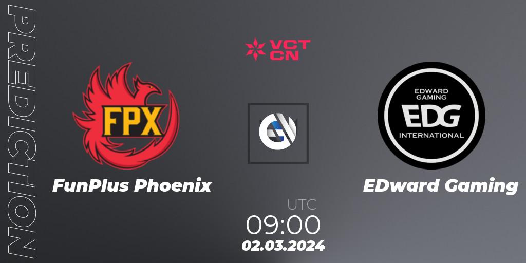 FunPlus Phoenix vs EDward Gaming: Match Prediction. 02.03.24, VALORANT, VCT 2024: China Kickoff