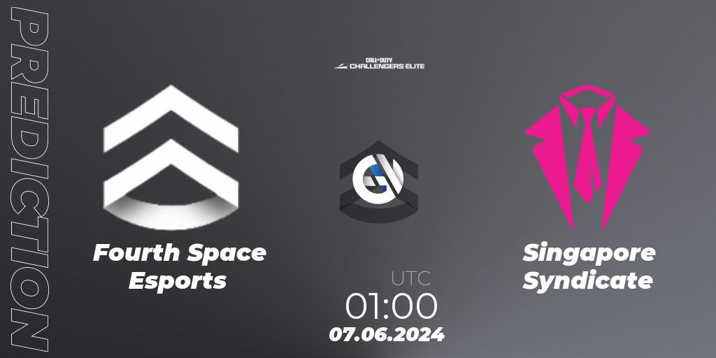 Fourth Space Esports vs Singapore Syndicate: Match Prediction. 07.06.2024 at 00:00, Call of Duty, Call of Duty Challengers 2024 - Elite 3: NA