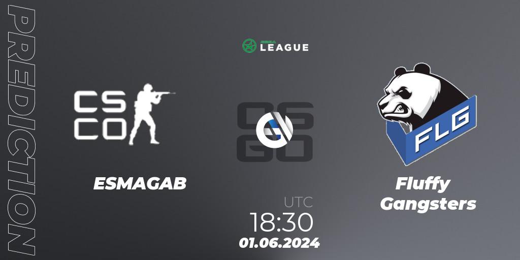 ESMAGAB vs Fluffy Gangsters: Match Prediction. 01.06.2024 at 18:30, Counter-Strike (CS2), ESEA Season 49: Advanced Division - Europe