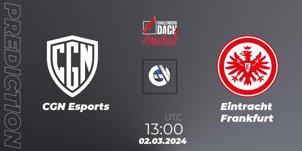 CGN Esports vs Eintracht Frankfurt: Match Prediction. 02.03.24, VALORANT, VALORANT Challengers 2024 DACH: Evolution Split 1
