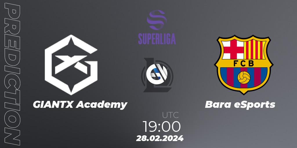 GIANTX Academy vs Barça eSports: Match Prediction. 28.02.24, LoL, Superliga Spring 2024 - Group Stage