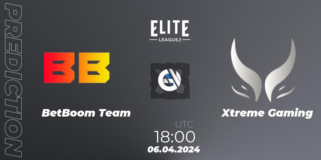 BetBoom Team vs Xtreme Gaming: Match Prediction. 06.04.24, Dota 2, Elite League: Round-Robin Stage