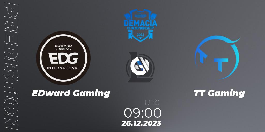 EDward Gaming vs TT Gaming: Match Prediction. 26.12.23, LoL, Demacia Cup 2023 Group Stage