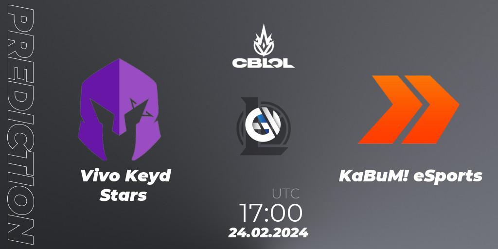 Vivo Keyd Stars vs KaBuM! eSports: Match Prediction. 24.02.24, LoL, CBLOL Split 1 2024 - Group Stage