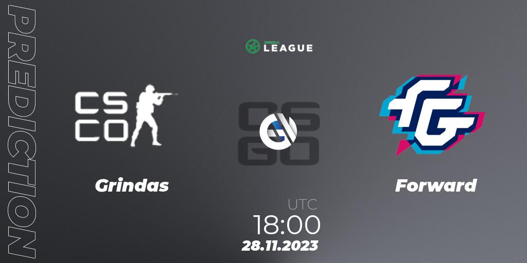 Grindas vs Forward: Match Prediction. 28.11.23, CS2 (CS:GO), ESEA Season 47: Advanced Division - Europe