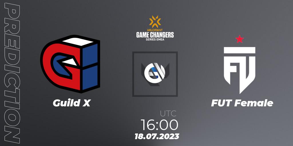 Guild X vs FUT Female: Match Prediction. 18.07.2023 at 16:10, VALORANT, VCT 2023: Game Changers EMEA Series 2 - Group Stage