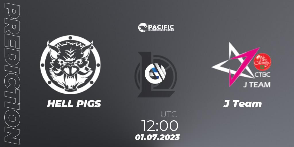 HELL PIGS vs J Team: Match Prediction. 01.07.2023 at 12:30, LoL, PACIFIC Championship series Group Stage