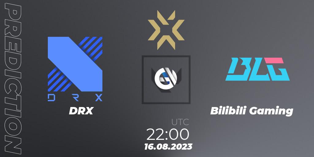 DRX vs Bilibili Gaming: Match Prediction. 17.08.2023 at 19:10, VALORANT, VALORANT Champions 2023