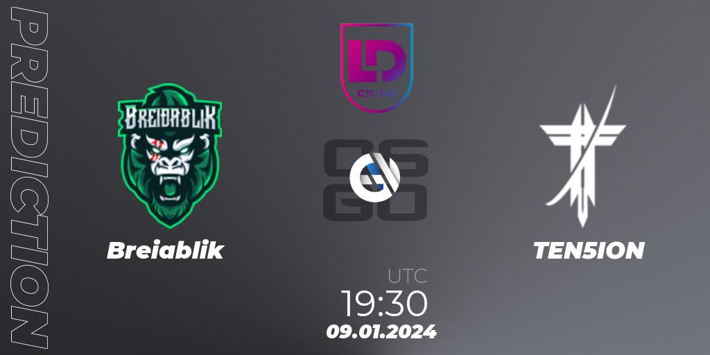 Breiðablik vs TEN5ION: Match Prediction. 09.01.24, CS2 (CS:GO), Icelandic Esports League Season 8: Regular Season