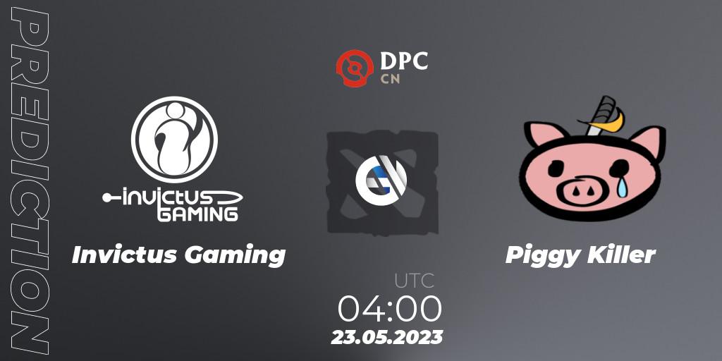 Invictus Gaming vs Piggy Killer: Match Prediction. 23.05.23, Dota 2, DPC 2023 Tour 3: CN Division I (Upper)