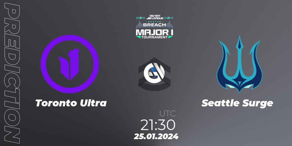 Toronto Ultra vs Seattle Surge: Match Prediction. 25.01.2024 at 21:30, Call of Duty, Call of Duty League 2024: Stage 1 Major