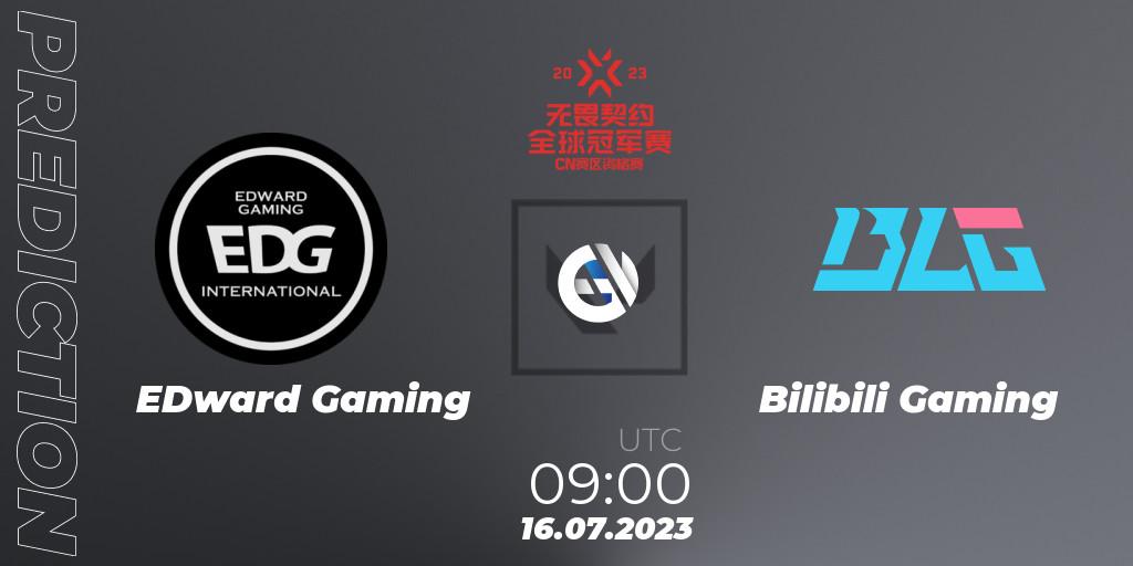 EDward Gaming vs Bilibili Gaming: Match Prediction. 16.07.23, VALORANT, VALORANT Champions Tour 2023: China Qualifier