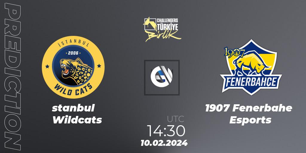 İstanbul Wildcats vs 1907 Fenerbahçe Esports: Match Prediction. 10.02.24, VALORANT, VALORANT Challengers 2024 Turkey: Birlik Split 1