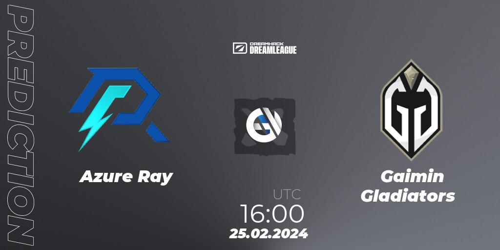 Azure Ray vs Gaimin Gladiators: Match Prediction. 25.02.2024 at 15:59, Dota 2, DreamLeague Season 22