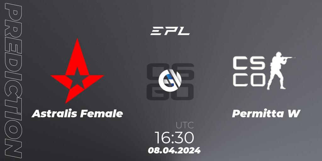 Astralis Female vs Permitta Female: Match Prediction. 08.04.2024 at 16:30, Counter-Strike (CS2), European Pro League Female Season 1