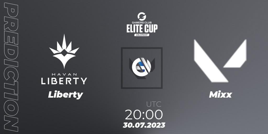 Liberty vs Mixx: Match Prediction. 30.07.2023 at 20:00, VALORANT, Gamers Club Elite Cup 2023