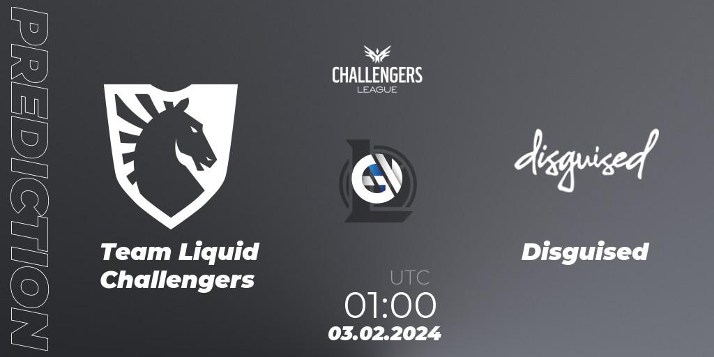 Team Liquid Challengers vs Disguised: Match Prediction. 03.02.24, LoL, NACL 2024 Spring - Group Stage