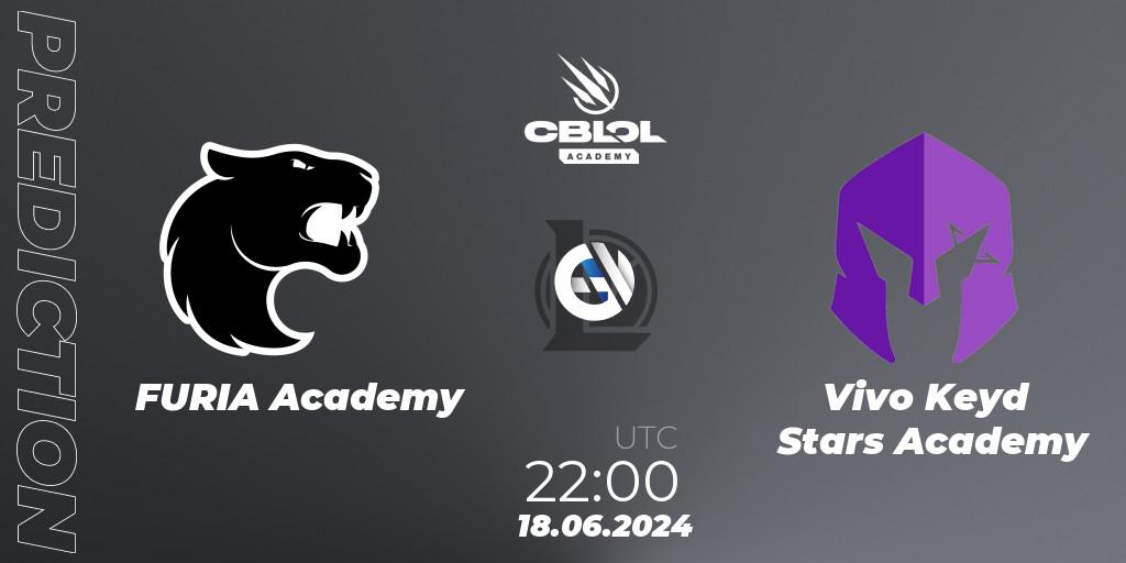 FURIA Academy vs Vivo Keyd Stars Academy: Match Prediction. 18.06.2024 at 22:00, LoL, CBLOL Academy 2024