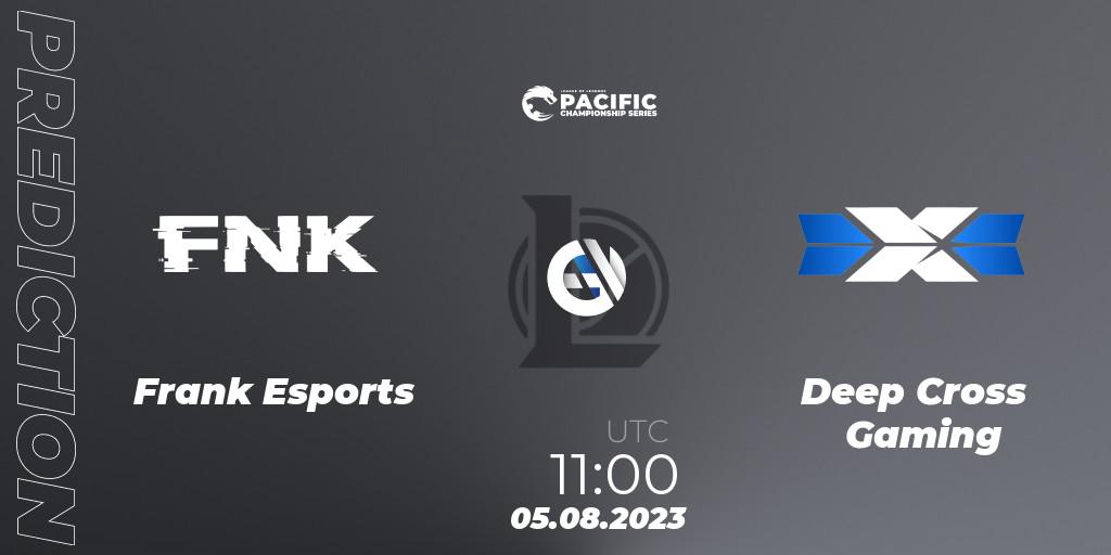 Frank Esports vs Deep Cross Gaming: Match Prediction. 06.08.23, LoL, PACIFIC Championship series Group Stage