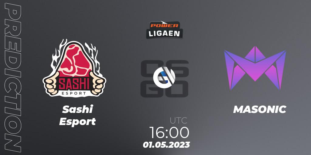  Sashi Esport vs MASONIC: Match Prediction. 01.05.23, CS2 (CS:GO), Dust2.dk Ligaen Season 23