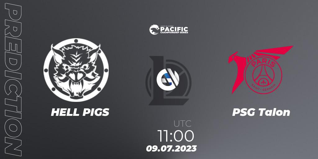 HELL PIGS vs PSG Talon: Match Prediction. 09.07.2023 at 11:00, LoL, PACIFIC Championship series Group Stage