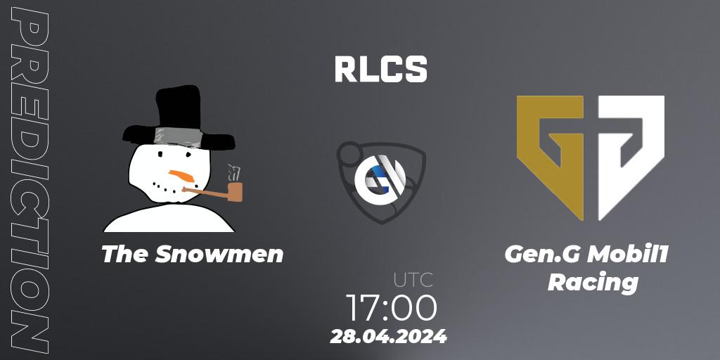 The Snowmen vs Gen.G Mobil1 Racing: Match Prediction. 28.04.2024 at 17:00, Rocket League, RLCS 2024 - Major 2: NA Open Qualifier 4
