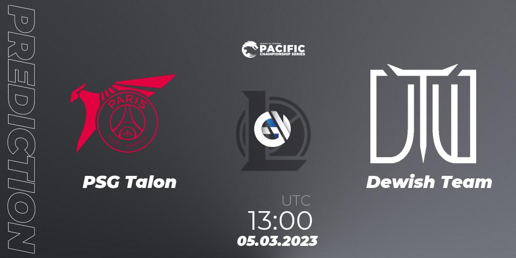 PSG Talon vs Dewish Team: Match Prediction. 05.03.2023 at 13:05, LoL, PCS Spring 2023 - Group Stage