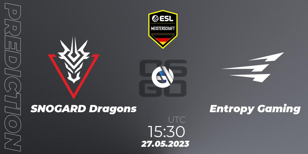SNOGARD Dragons vs Entropy Gaming: Match Prediction. 27.05.23, CS2 (CS:GO), ESL Meisterschaft: Spring 2023