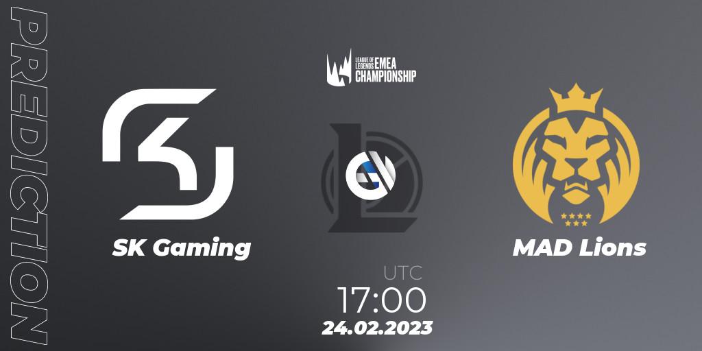 SK Gaming vs MAD Lions: Match Prediction. 24.02.2023 at 17:00, LoL, LEC Winter 2023 - Playoff