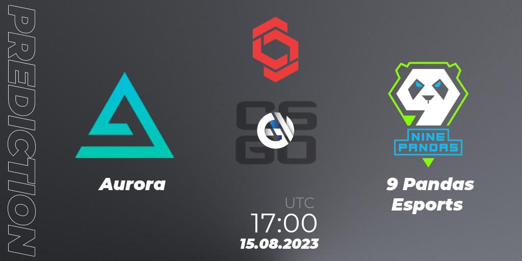 Aurora vs 9 Pandas Esports: Match Prediction. 15.08.2023 at 17:20, Counter-Strike (CS2), CCT Central Europe Series #7