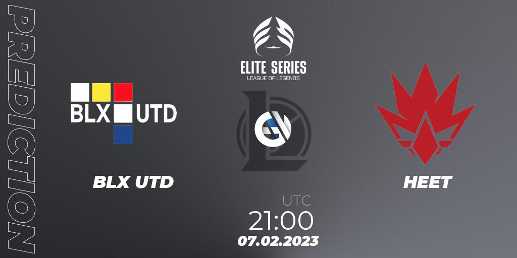 BLX UTD vs HEET: Match Prediction. 07.02.23, LoL, Elite Series Spring 2023 - Group Stage