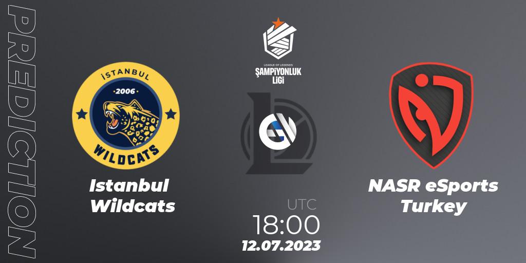 Istanbul Wildcats vs NASR eSports Turkey: Match Prediction. 13.07.2023 at 18:00, LoL, TCL Summer 2023 - Group Stage