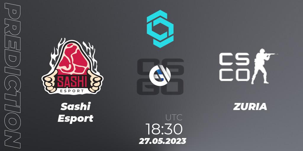 Sashi Esport vs ZURIA: Match Prediction. 27.05.23, CS2 (CS:GO), CCT North Europe Series 5 Closed Qualifier