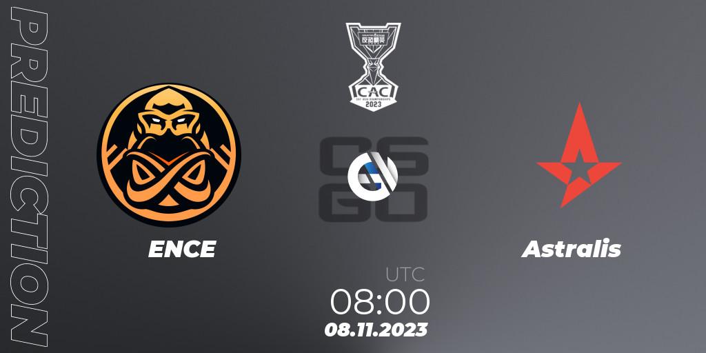 ENCE vs Astralis: Match Prediction. 08.11.2023 at 08:35, Counter-Strike (CS2), CS Asia Championships 2023