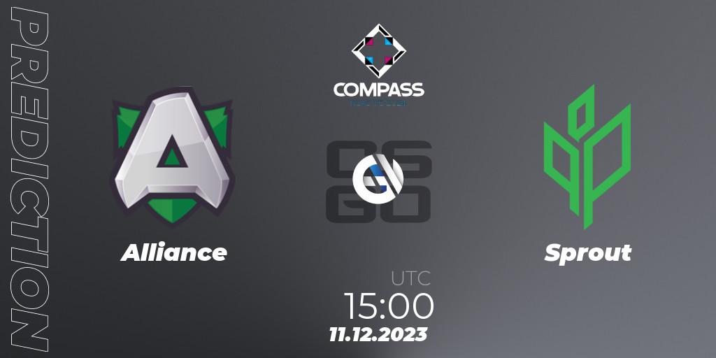 Alliance vs Sprout: Match Prediction. 11.12.2023 at 15:40, Counter-Strike (CS2), YaLLa Compass Fall 2023