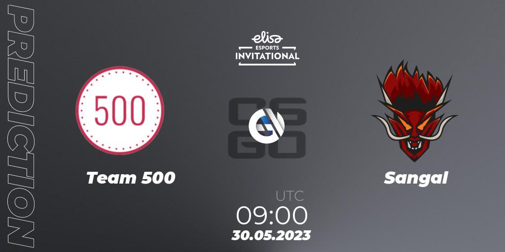 Team 500 vs Sangal: Match Prediction. 30.05.23, CS2 (CS:GO), Elisa Invitational Spring 2023