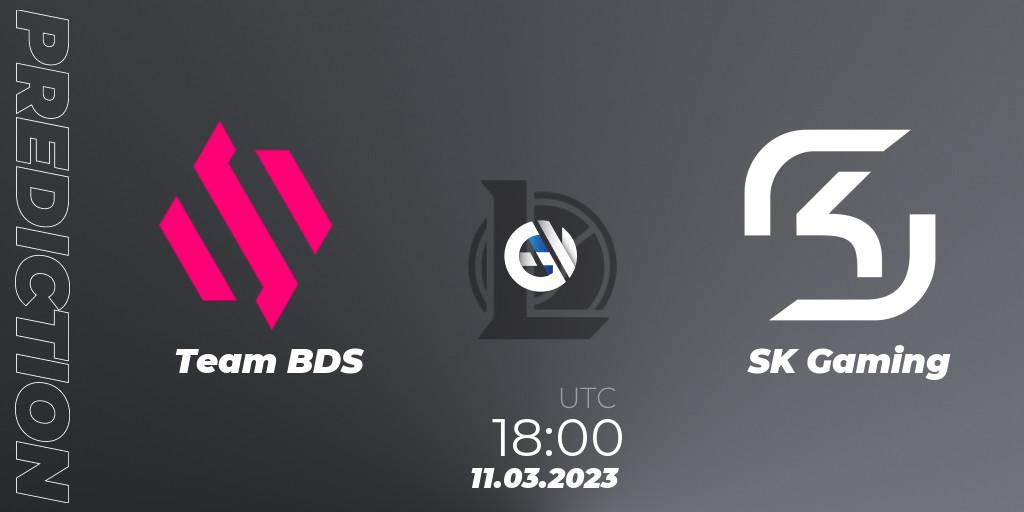 Team BDS vs SK Gaming: Match Prediction. 11.03.2023 at 18:00, LoL, LEC Spring 2023 - Regular Season